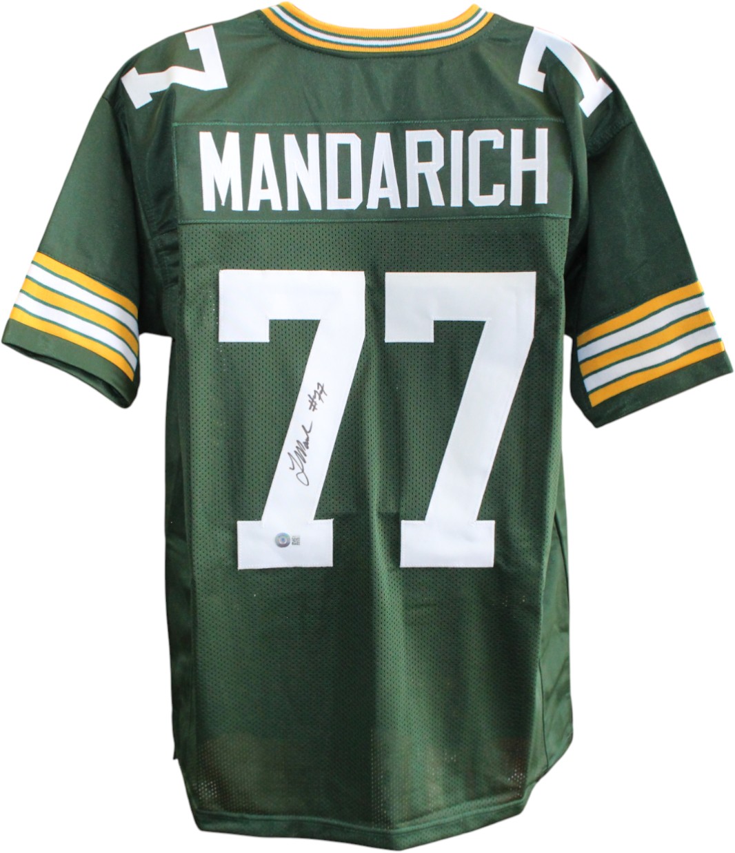 Tony Mandarich Autographed/Signed Pro Style Size XL Green Jersey Beckett 59448
