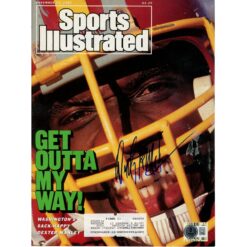 Dexter Manley Signed Washington Redskins SI Magazine 1987 Beckett Witness 51701