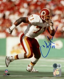Charles Mann Autographed/Signed Washington Redskins 8x10 Photo Beckett 56838