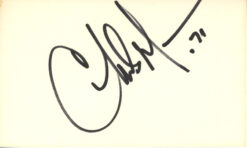 Charles Mann Autographed Washington Redskins Index Card BAS 45383