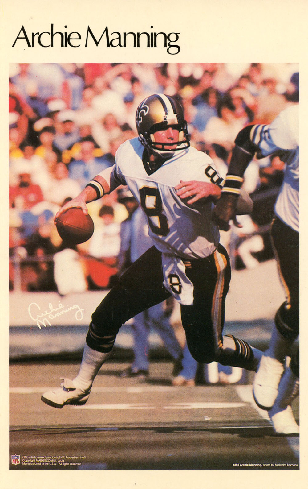 Archie Manning New Orleans Saints Mini Poster 29/50 Marketcom 46214