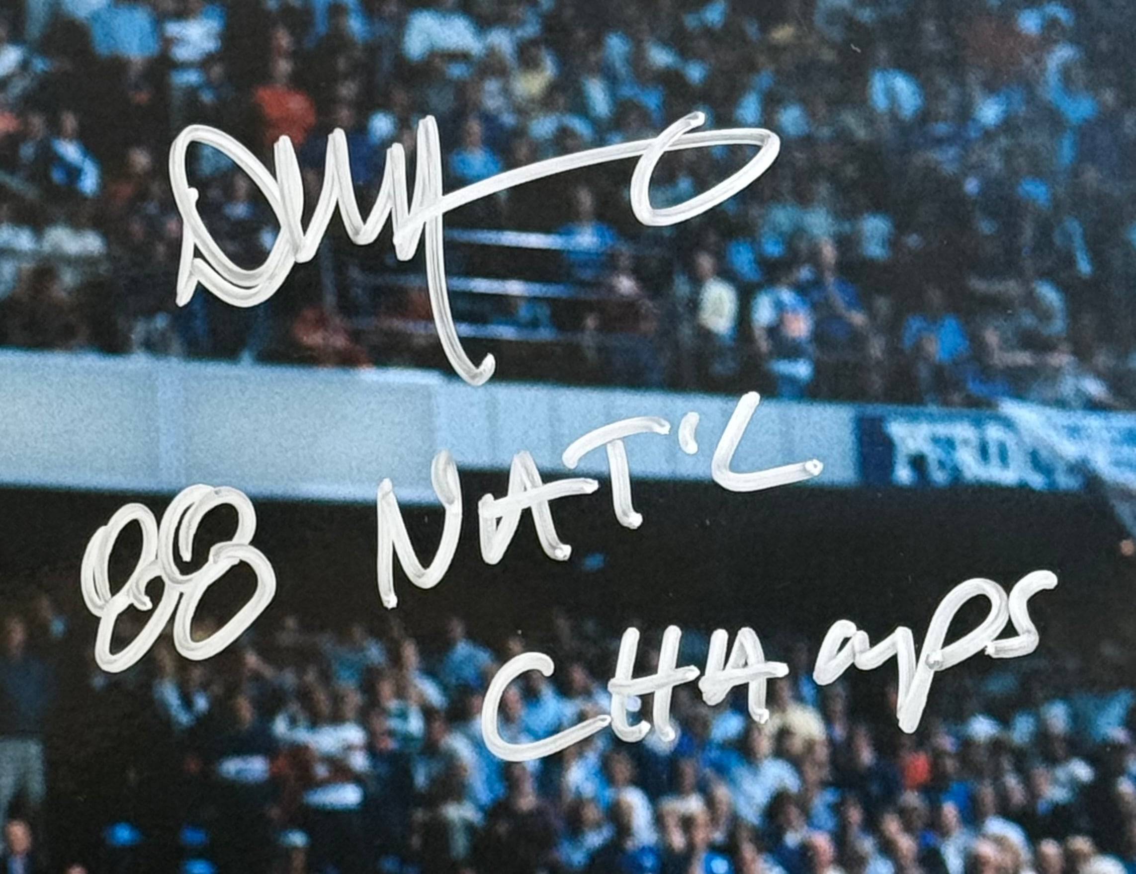 Danny Manning Autographed Kansas Jayhawks 16x20 Photo 88 Natl Champs JSA 58212 2 Danny Manning Autographed Kansas Jayhawks 16x20 Photo 88 Natl Champs JSA 58212