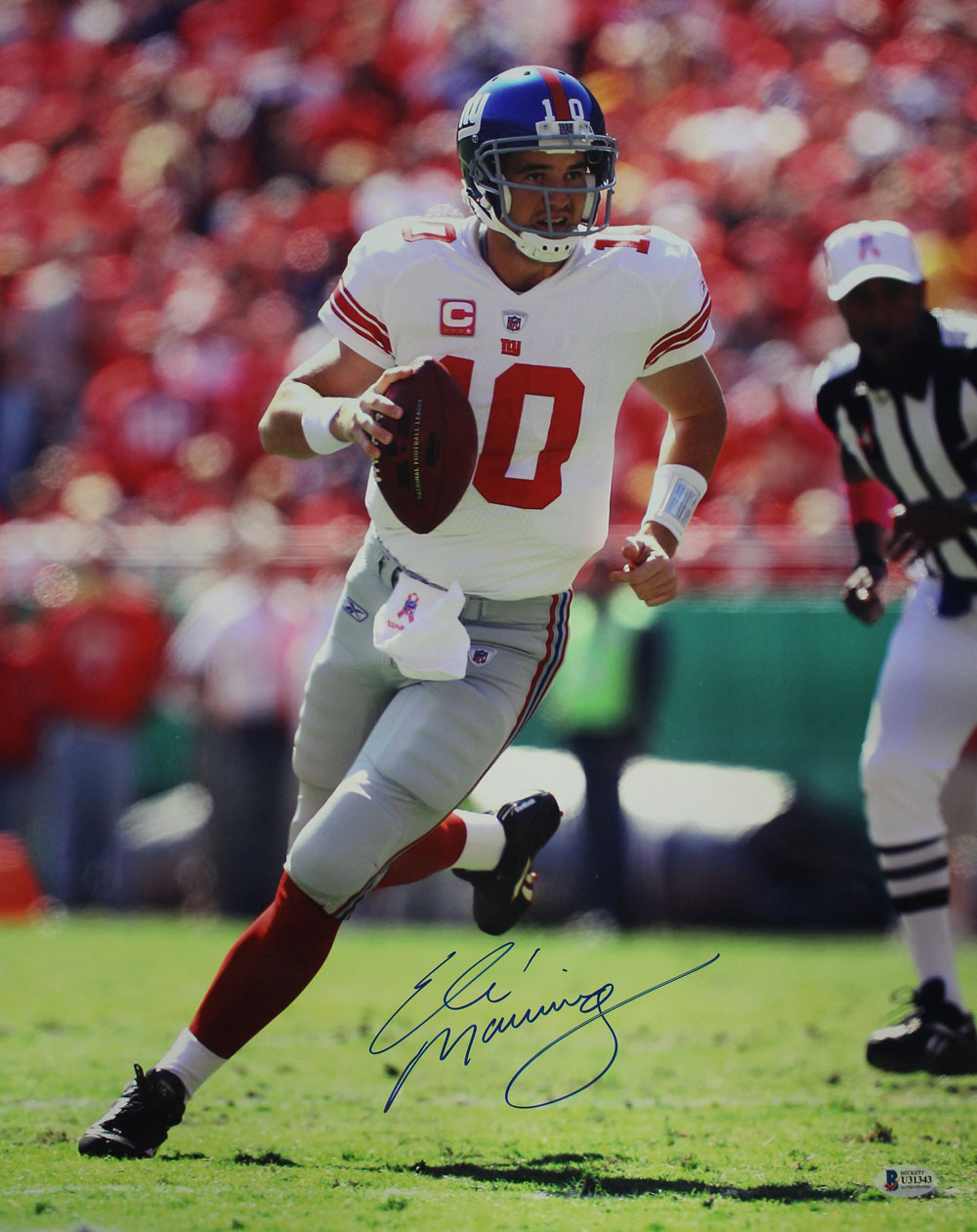 Eli Manning Autographed/Signed New York Giants 16x20 Photo BAS 29151