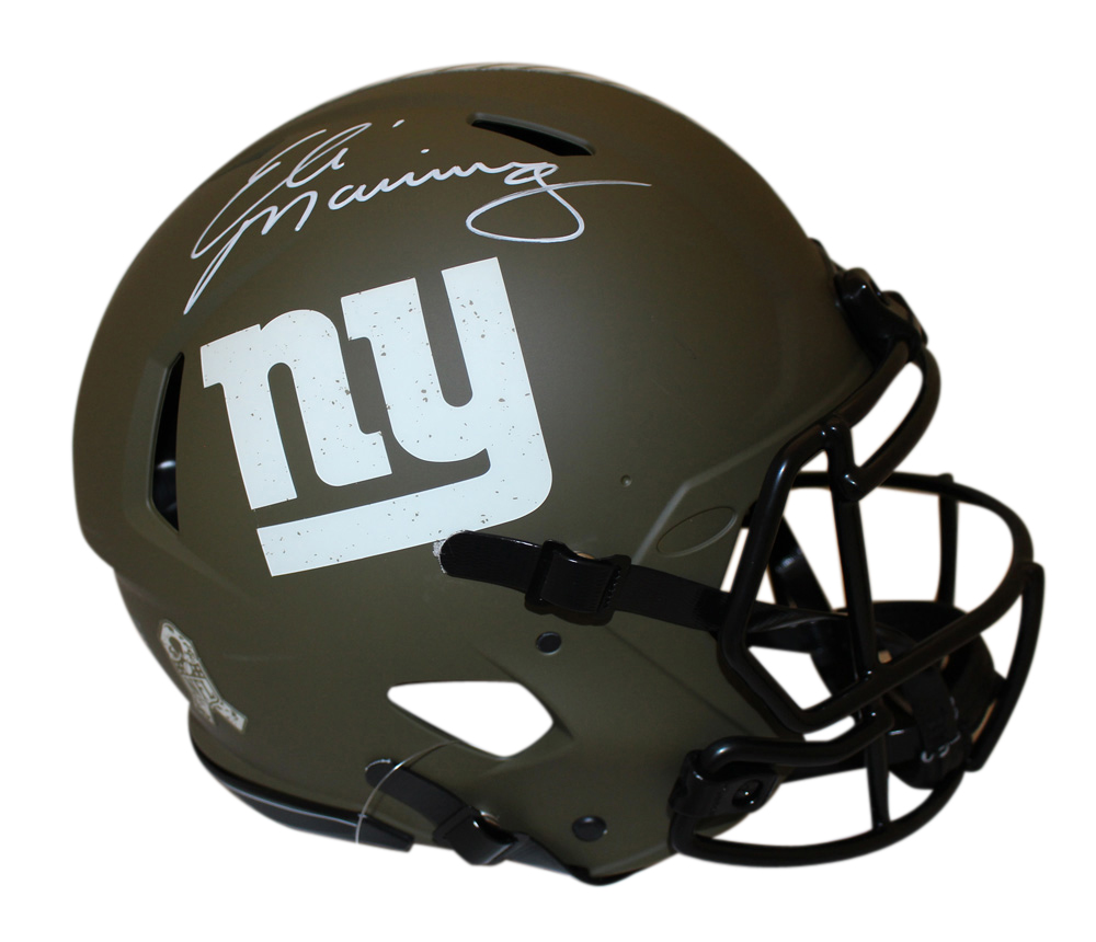 Eli Manning Autographed New York Giants Authentic Salute Helmet FAN