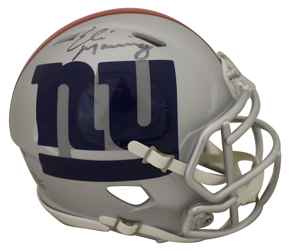 Eli Manning Autographed/Signed New York Giants AMP Mini Helmet FAN 28948