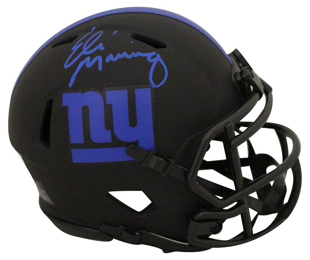 Eli Manning Autographed/Signed New York Giants Eclipse Mini Helmet FAN 28949