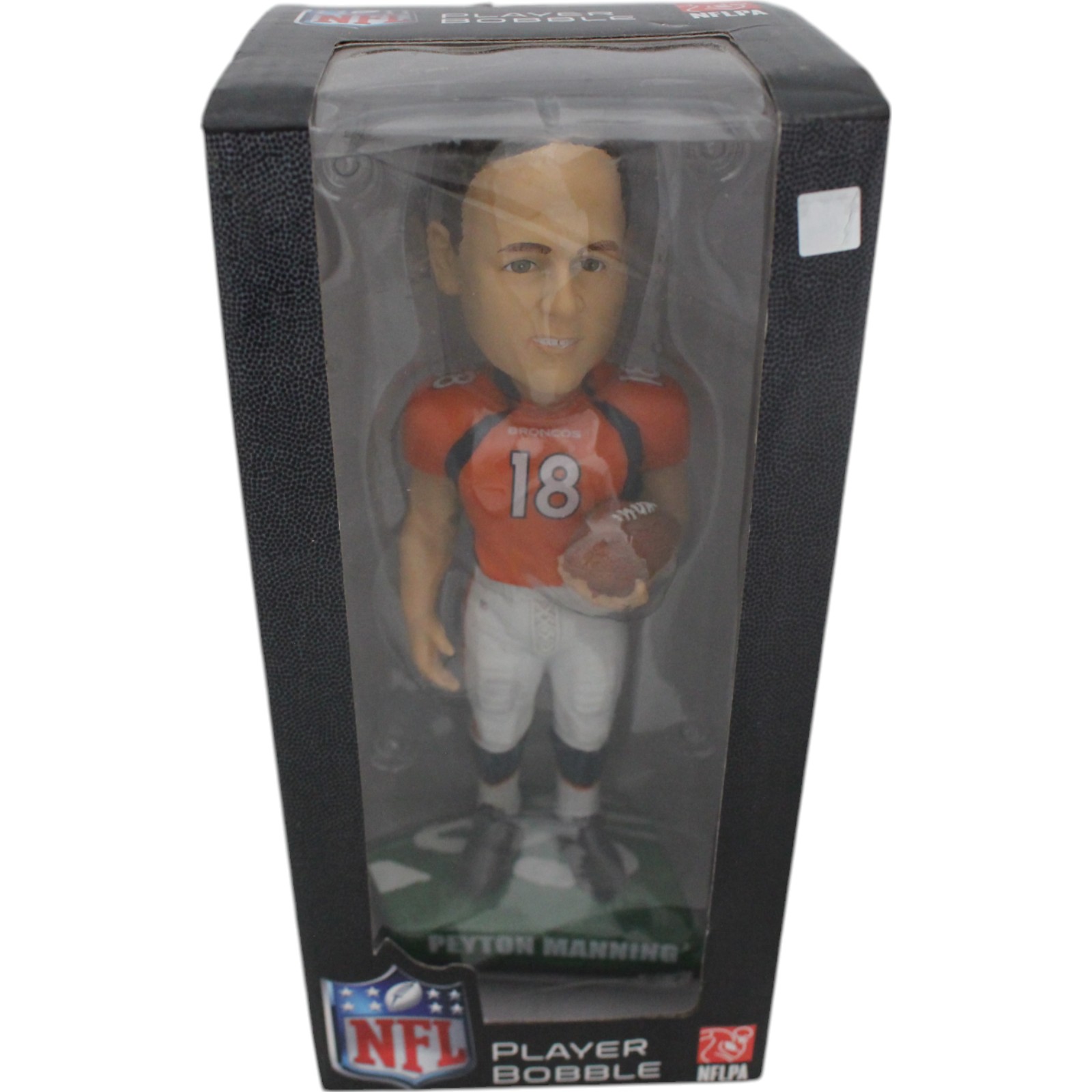 Peyton Manning Denver Broncos Standing Orange Jersey Bobblehead 49178