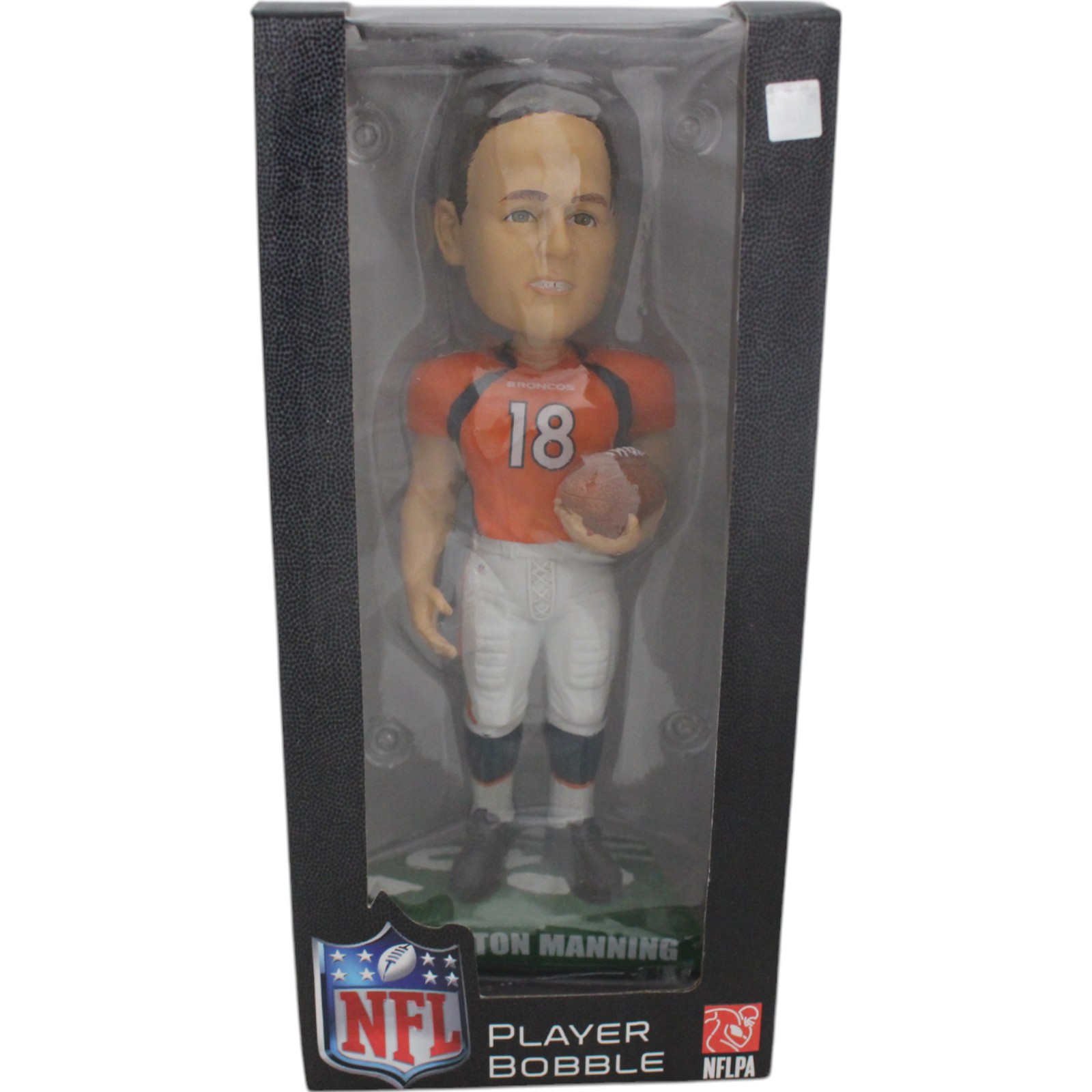 Peyton Manning Denver Broncos Standing Orange Jersey Bobblehead 49178