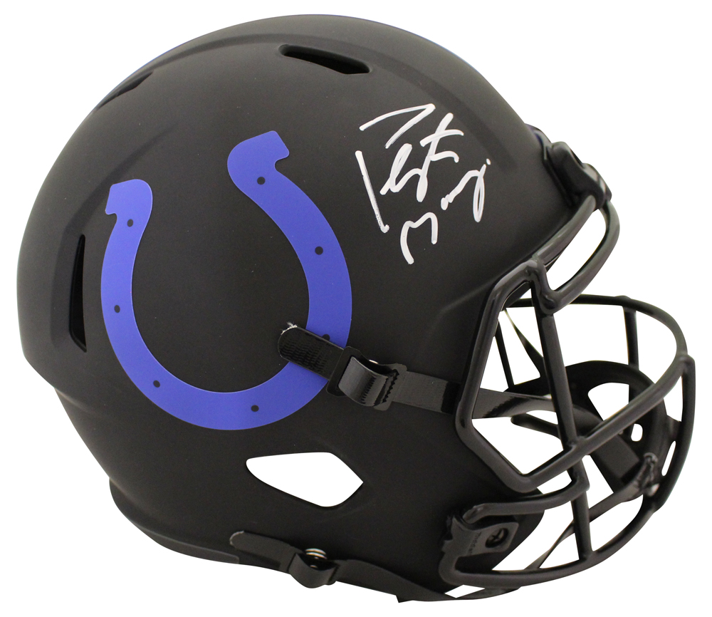 Peyton Manning Autographed Indianapolis Colts F/S Eclipse Helmet FAN