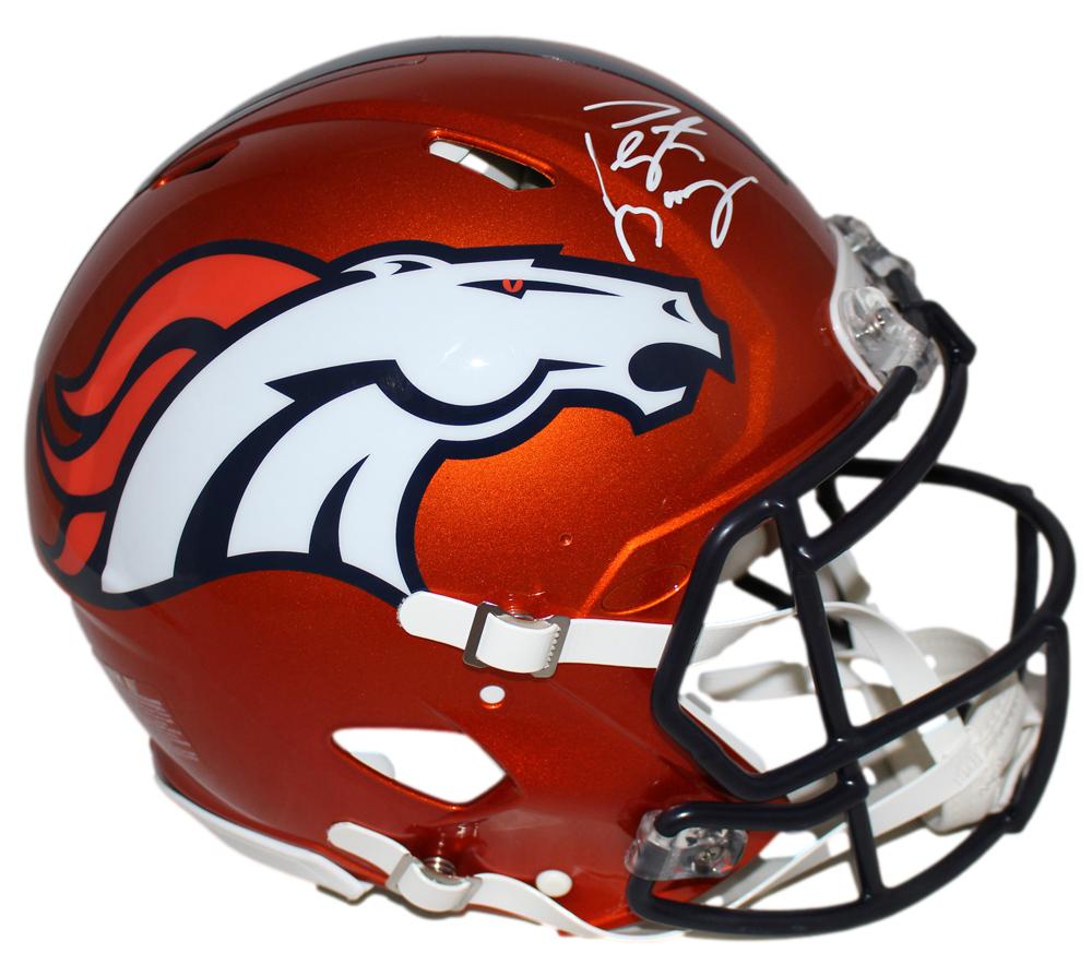 Peyton Manning Signed Denver Broncos Authentic Flash Speed Helmet FAN