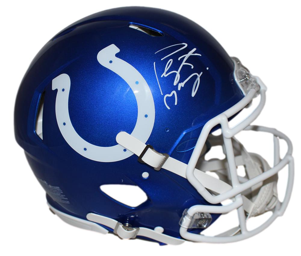 Peyton Manning Signed Indianapolis Colts Authentic Flash Speed Helmet FAN
