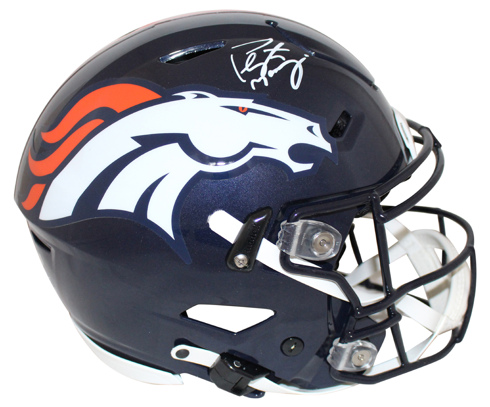 Peyton Manning Signed Denver Broncos Authentic Speed Flex Helmet FAN 27692