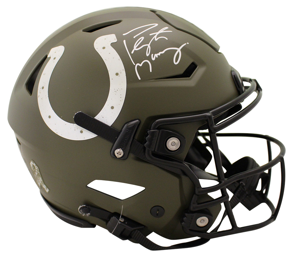 peyton manning signed helmet