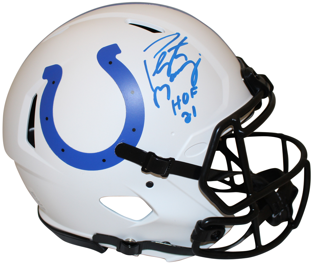 Peyton Manning Autographed Lunar Speed Authentic Colts Helmet HOF FAN