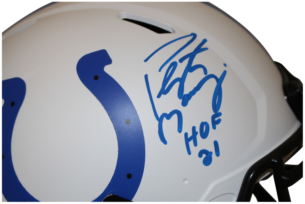 Peyton Manning Autographed Lunar Speed Authentic Colts Helmet HOF FAN