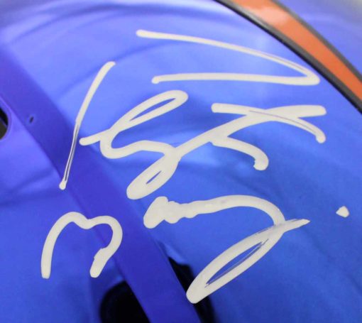 Peyton Manning Autographed Denver Broncos Chrome Authentic Helmet JSA 24173