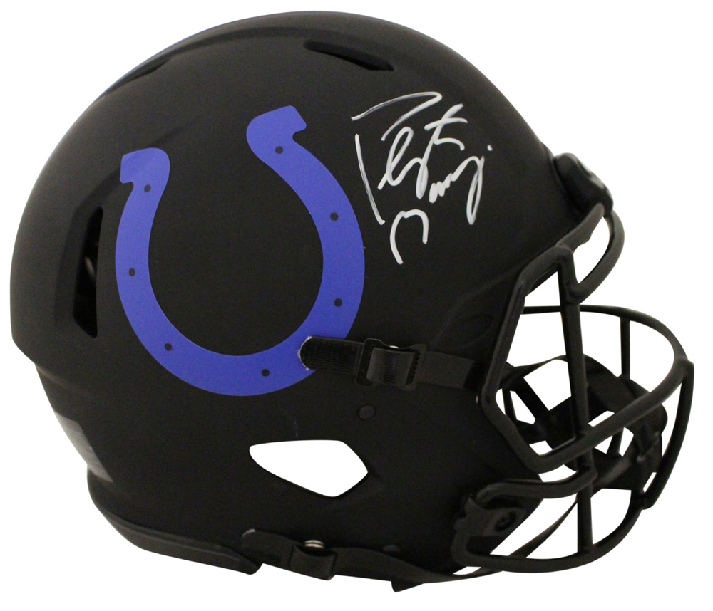 Peyton Manning Signed Indianapolis Colts Authentic Eclipse Helmet FAN 27697