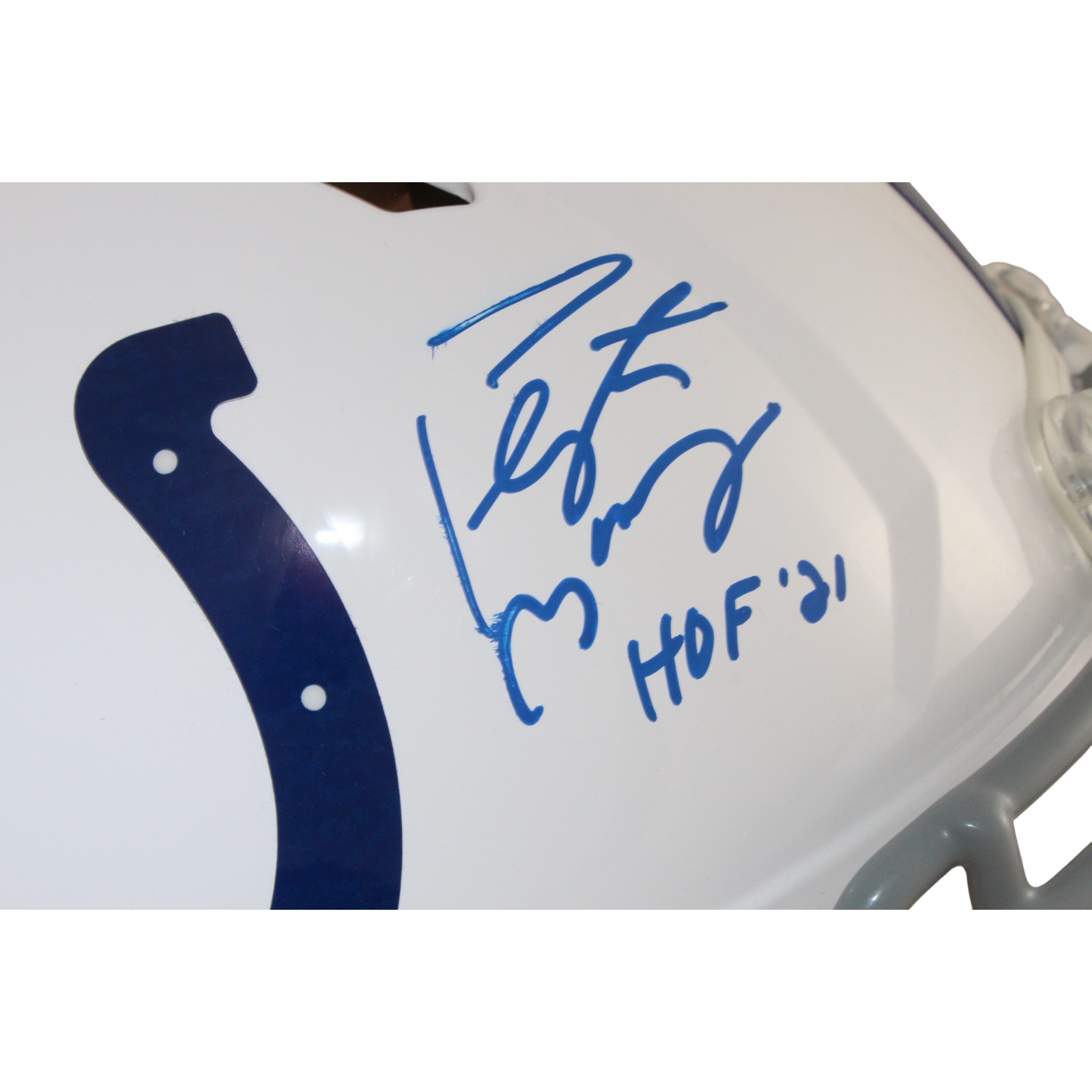 Peyton Manning Autographed Indianapolis Colts Pro Helmet HOF Fanatics 54090