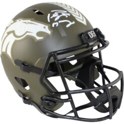 Peyton Manning Autographed/Signed Denver Broncos F/S Slate Helmet Fanatics 53238