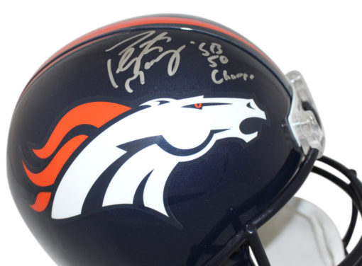 Peyton Manning Signed Denver Broncos Replica Helmet SB 50 Champs FAN 24339