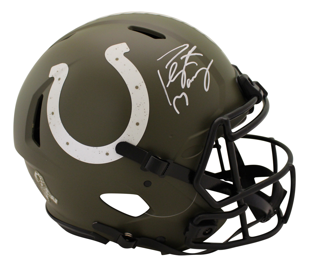 Peyton Manning Signed Indianapolis Colts Authentic Salute Helmet FAN