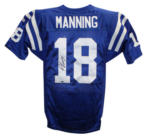 Peyton Manning Autographed Indianapolis Colts Wilson Blue 46 Jersey MM 11940