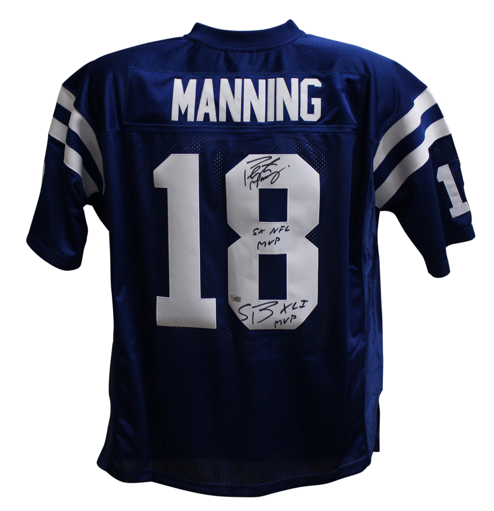 peyton manning autographed colts jersey