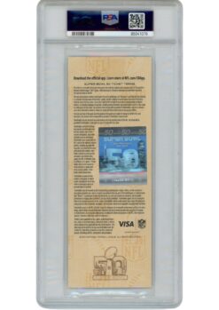 Peyton Manning Von Miller Signed Denver Broncos Super Bowl 50 Ticket PSA 52701