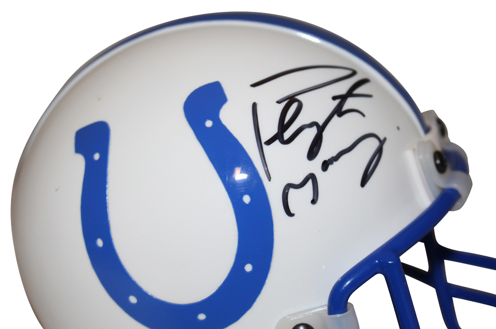 Peyton Manning Signed Indianapolis Colts Authentic Mini Helmet FAN