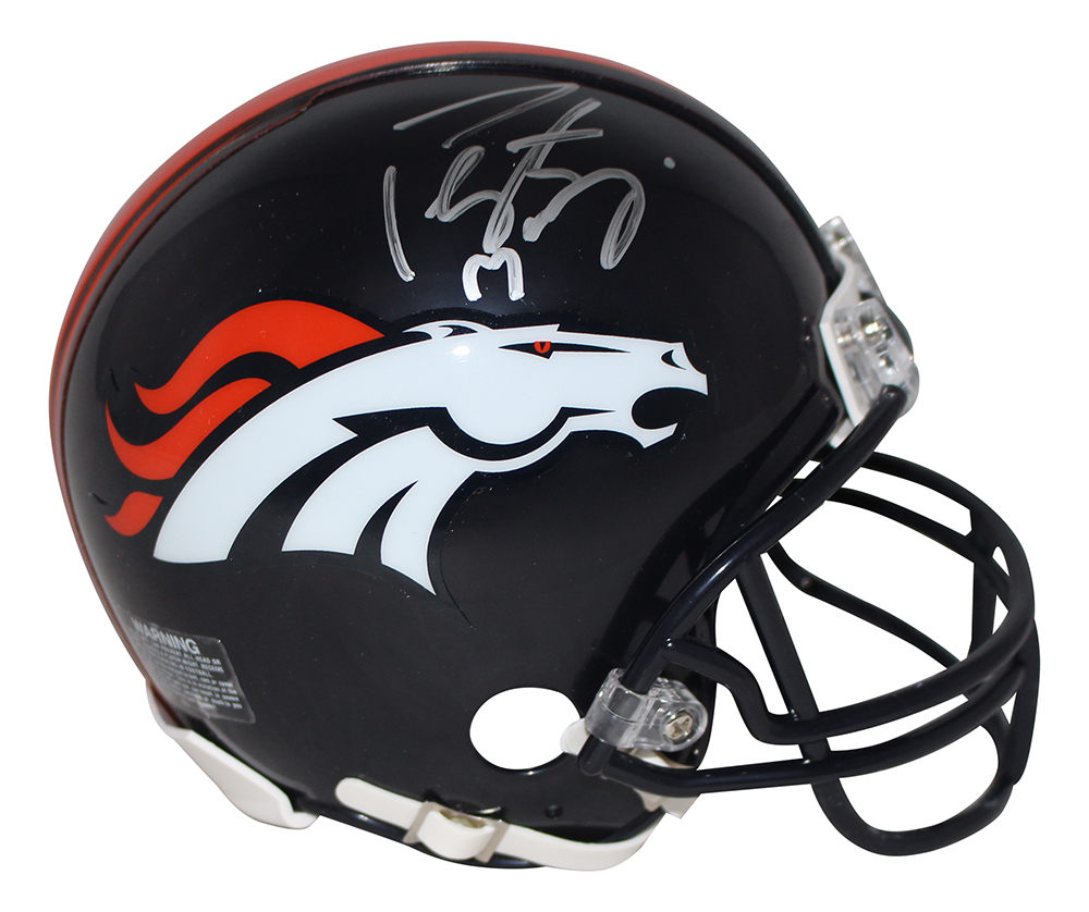 Peyton Manning Autographed/Signed Denver Broncos Mini Helmet FAN 29867