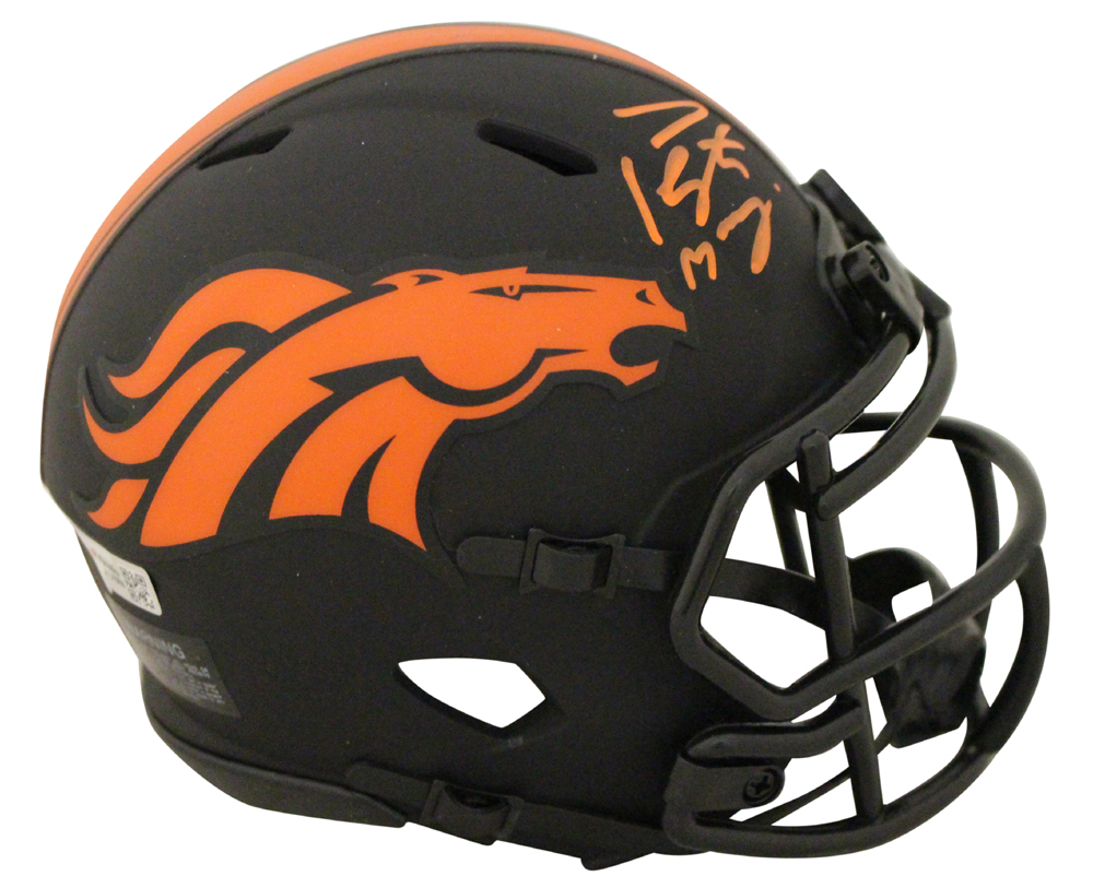 Peyton Manning Autographed Denver Broncos Eclipse Mini Helmet FAN 27694
