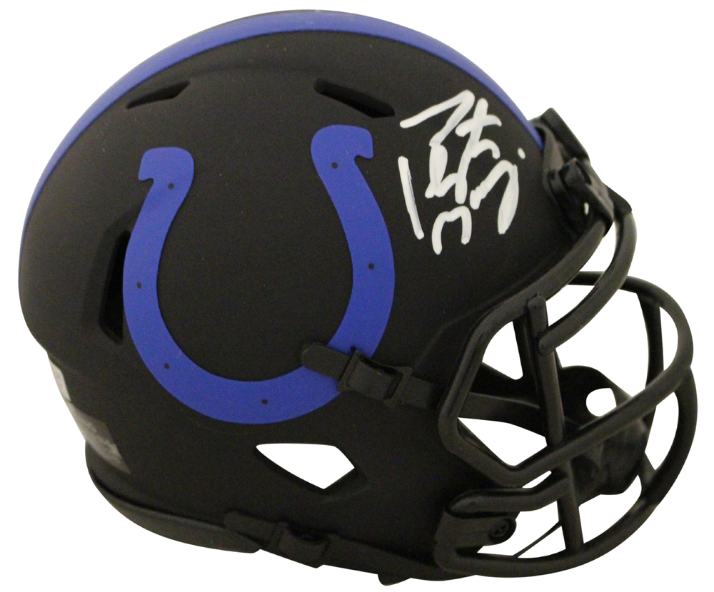 peyton manning autographed colts helmet