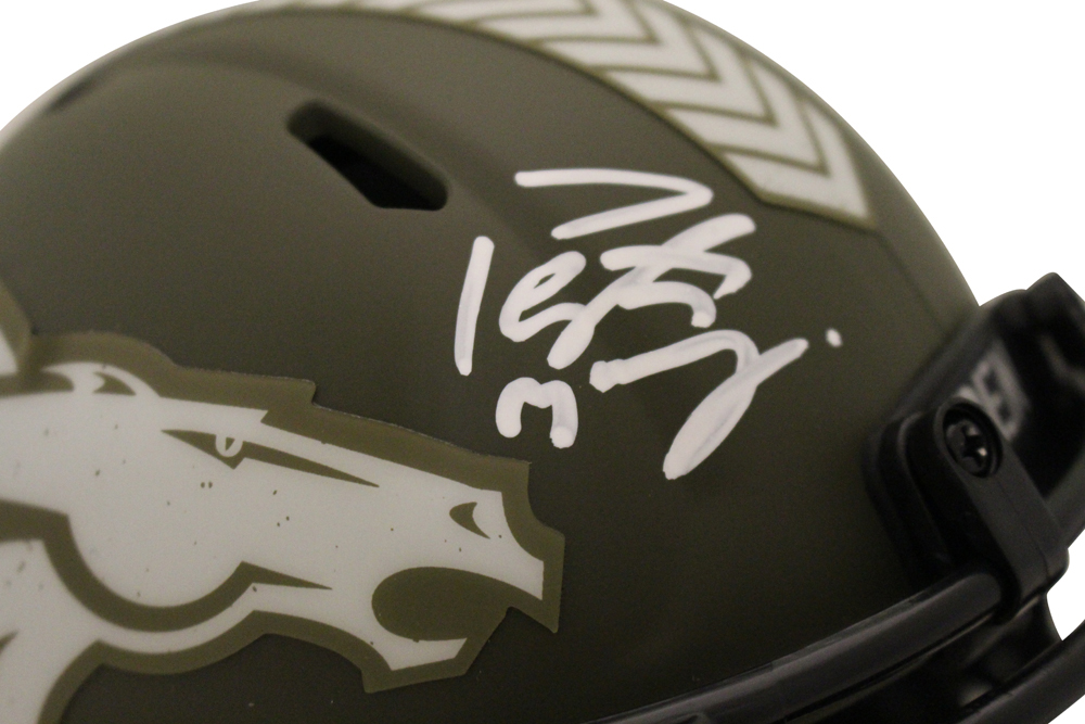 Peyton Manning Signed Denver Broncos Salute Speed Mini Helmet FAN