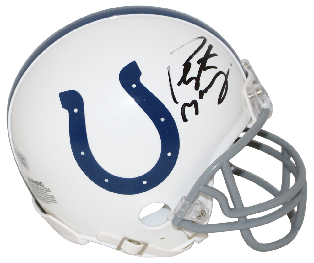Peyton Manning Autographed Indianapolis Colts 04-19 Mini Helmet FAN 32327