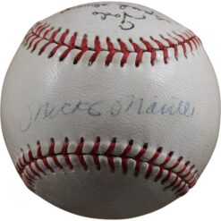 Mantle Ford Martin New York Yankees Autographed Dunlop Baseball Insc. JSA 56281