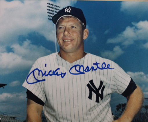 Mickey Mantle Autographed New York Yankees Matted 8x10 Photo JSA LOA 13253