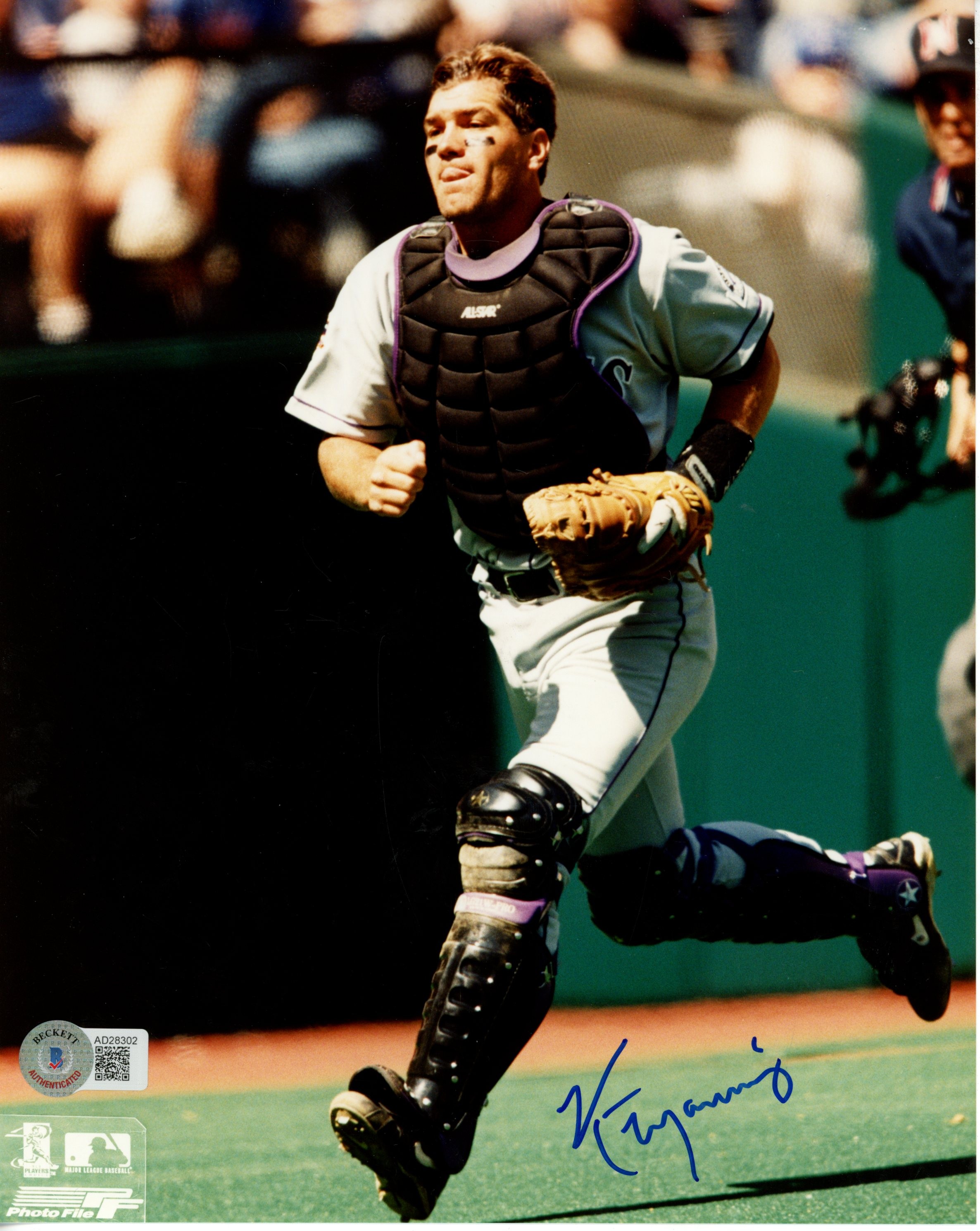 Kirt Manwaring Autographed/Signed Colorado Rockies 8x10 Photo Beckett 55885