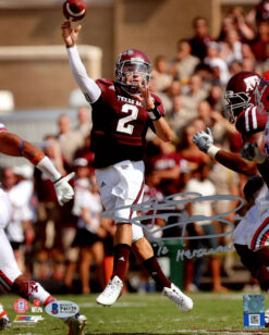 Johnny Manziel Signed Texas A&M Aggies 8x10 Photo 12 Heisman Beckett