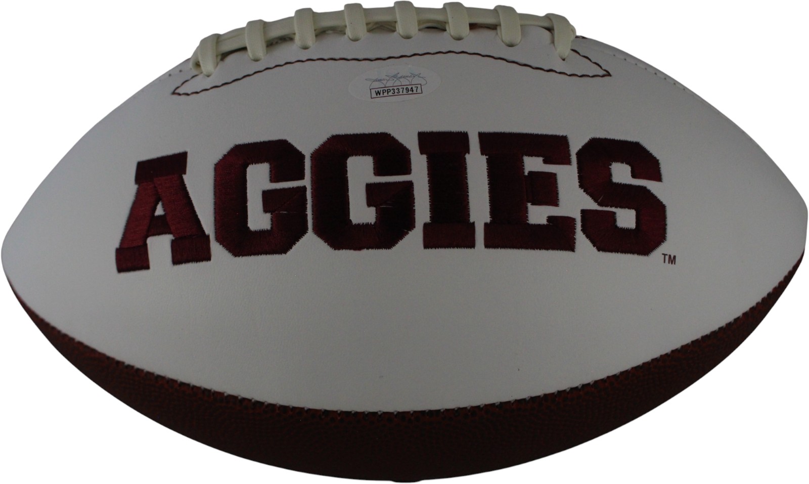 Johnny Manziel Autographed Texas A&M Aggies Logo Football Heisman JSA 59379 4 Johnny Manziel Autographed Texas A&M Aggies Logo Football Heisman JSA 59379
