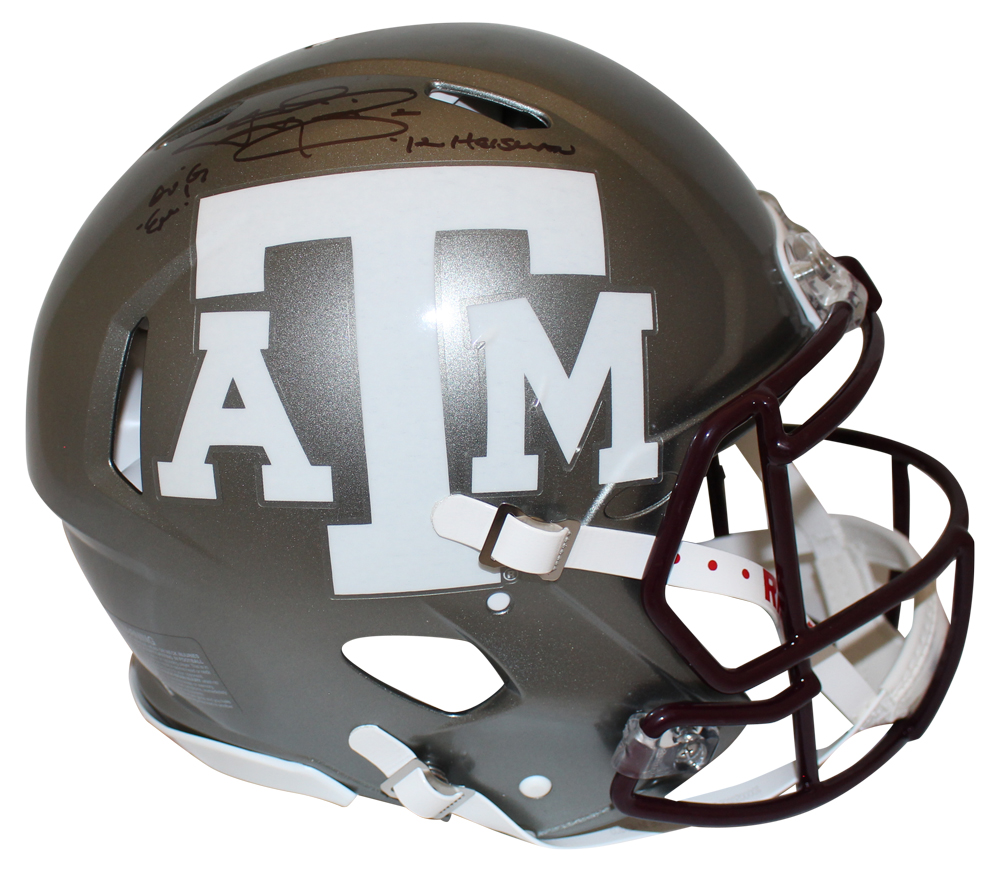 Johnny Manziel Signed Texas A&M Aggies Authentic Flash Helmet Beckett