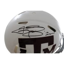 Johnny Manziel Autographed Texas A&M Authentic Helmet Heisman Beckett WIT 58250