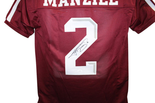 Johnny Manziel Autographed/Signed Texas A&M aggies Red XL Jersey JSA 24950