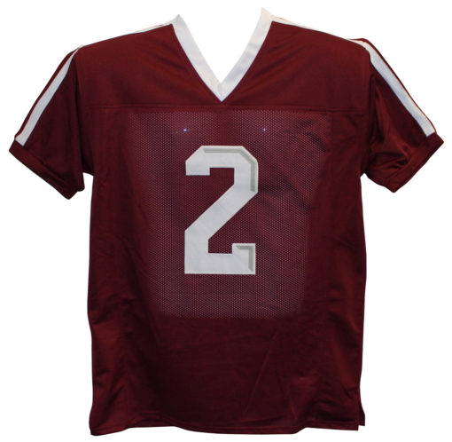 Johnny Manziel Autographed/Signed Texas A&M aggies Red XL Jersey JSA 24950