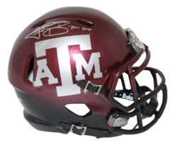 Johnny Manziel Autographed Texas A&M Aggies 2 Tone Mini Helmet HT BAS 26762