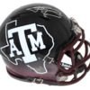 Johnny Manziel Autographed Texas A&M Aggies Black Mini Helmet JSA 24952
