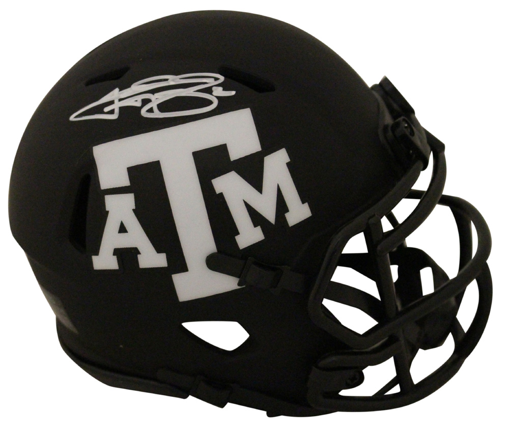 Johnny Manziel Autographed Texas A&M Aggies Eclipse Mini Helmet JSA 28016