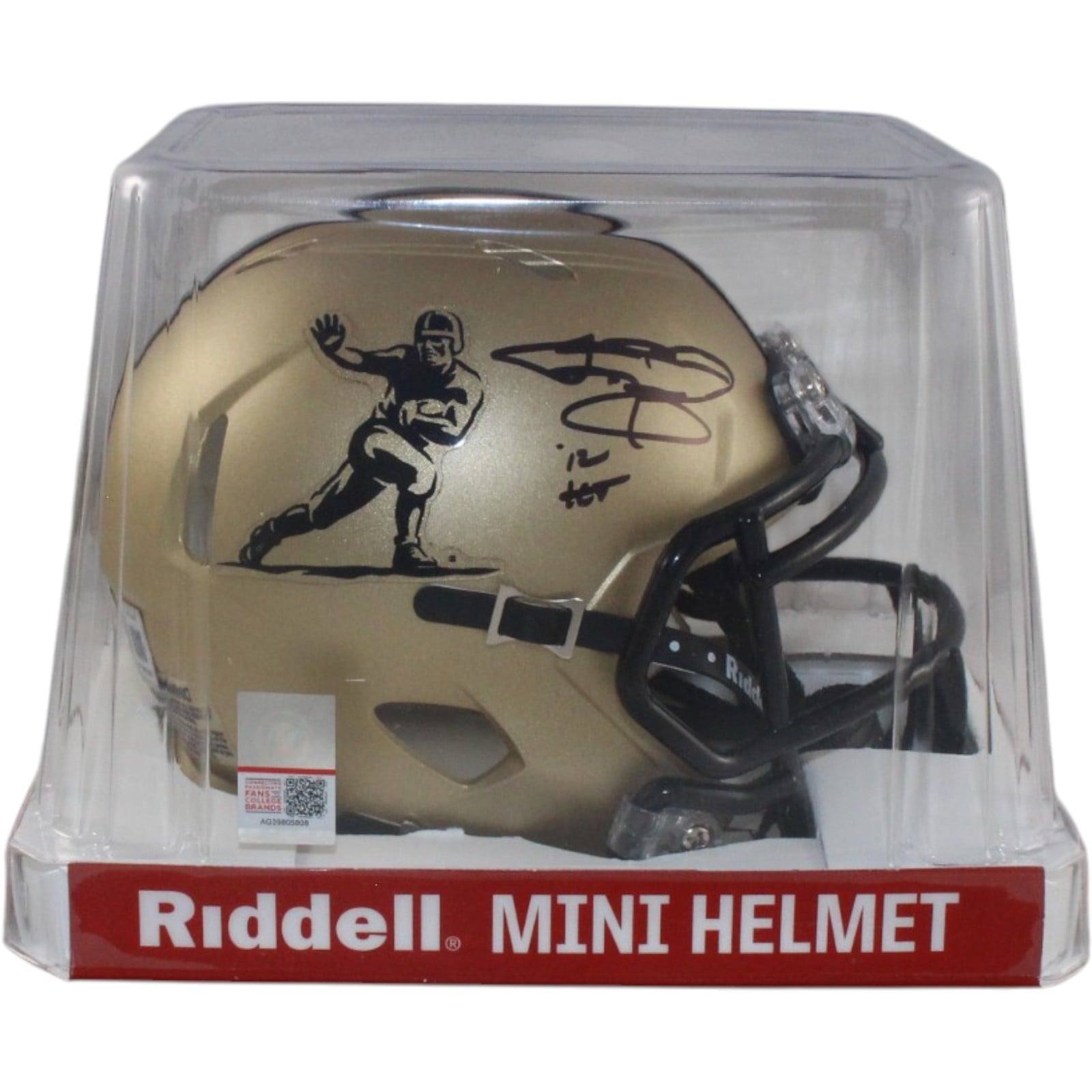 Johnny Manziel Autographed Heisman Trophy Mini Helmet Beckett Witness 58248 5 Johnny Manziel Autographed Heisman Trophy Mini Helmet Beckett Witness 58248