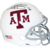 Johnny Manziel Signed Texas A&M Aggies White Schutt Mini Helmet HT BAS 26761