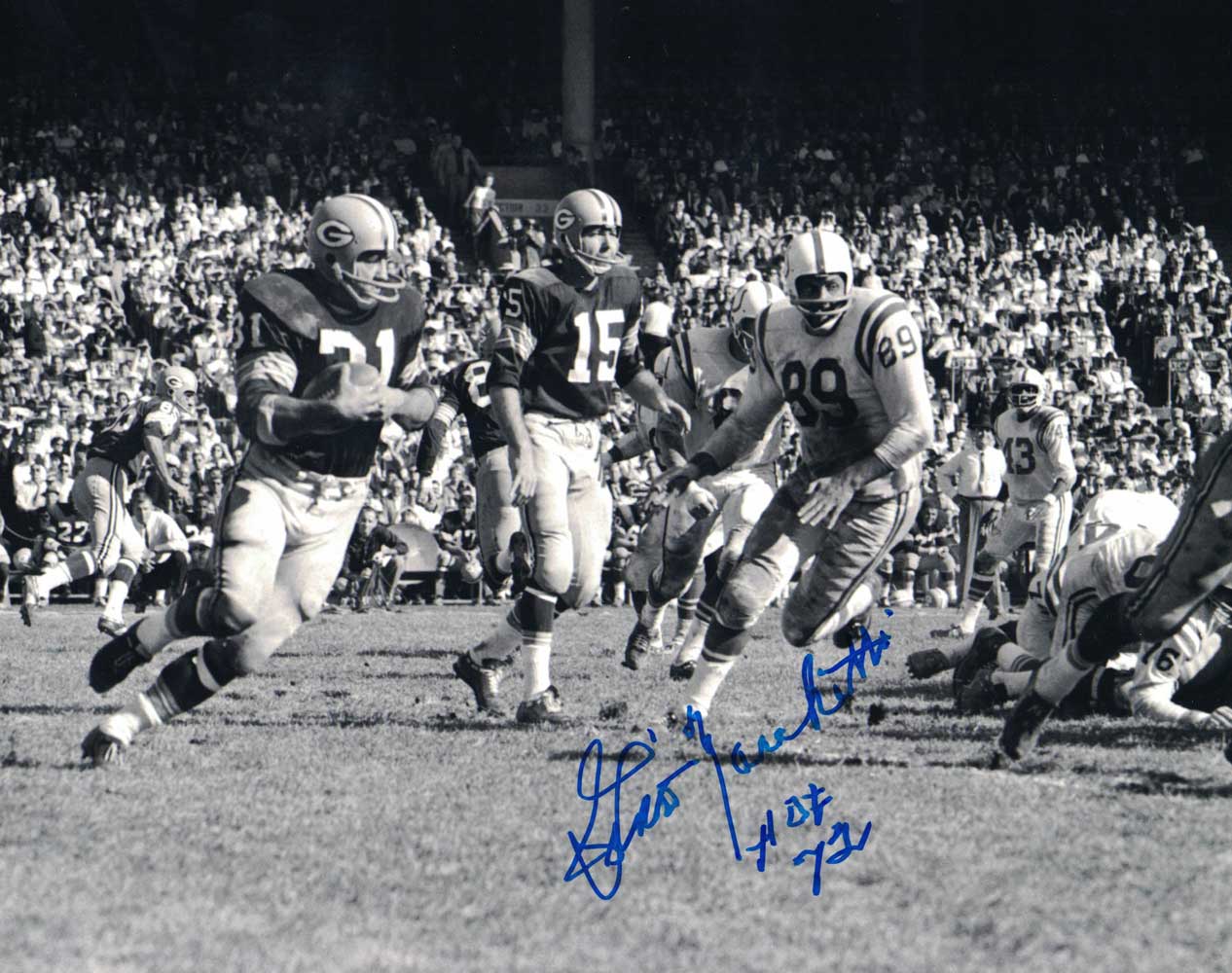 Gino Marchetti Autographed/Signed Baltimore Colts 8x10 Photo HOF 30117