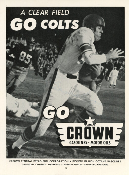 Gino Marchetti Signed Baltimore Colts Magazine Page HOF Beckett 47721